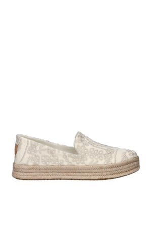 Carolina espadrilles met glitterdraad beige
