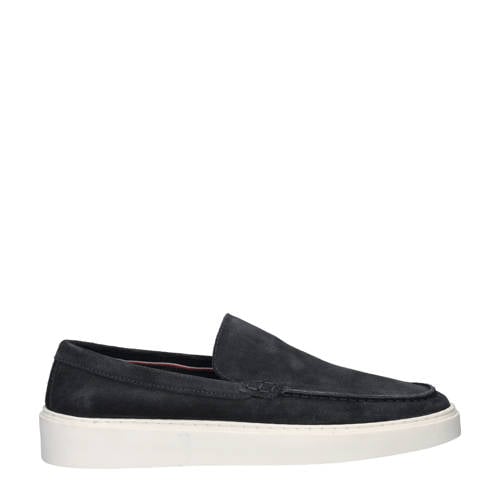 Nelson suède loafers donkerblauw afbeelding
