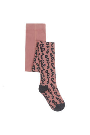 maillot met panterprint oudroze