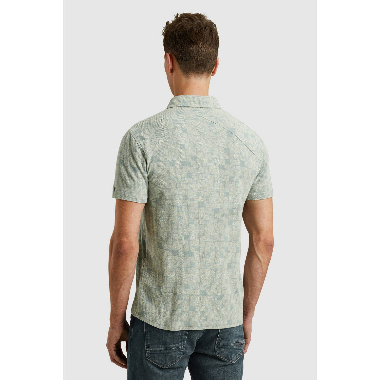 Cast Iron regular polo grijsgroen