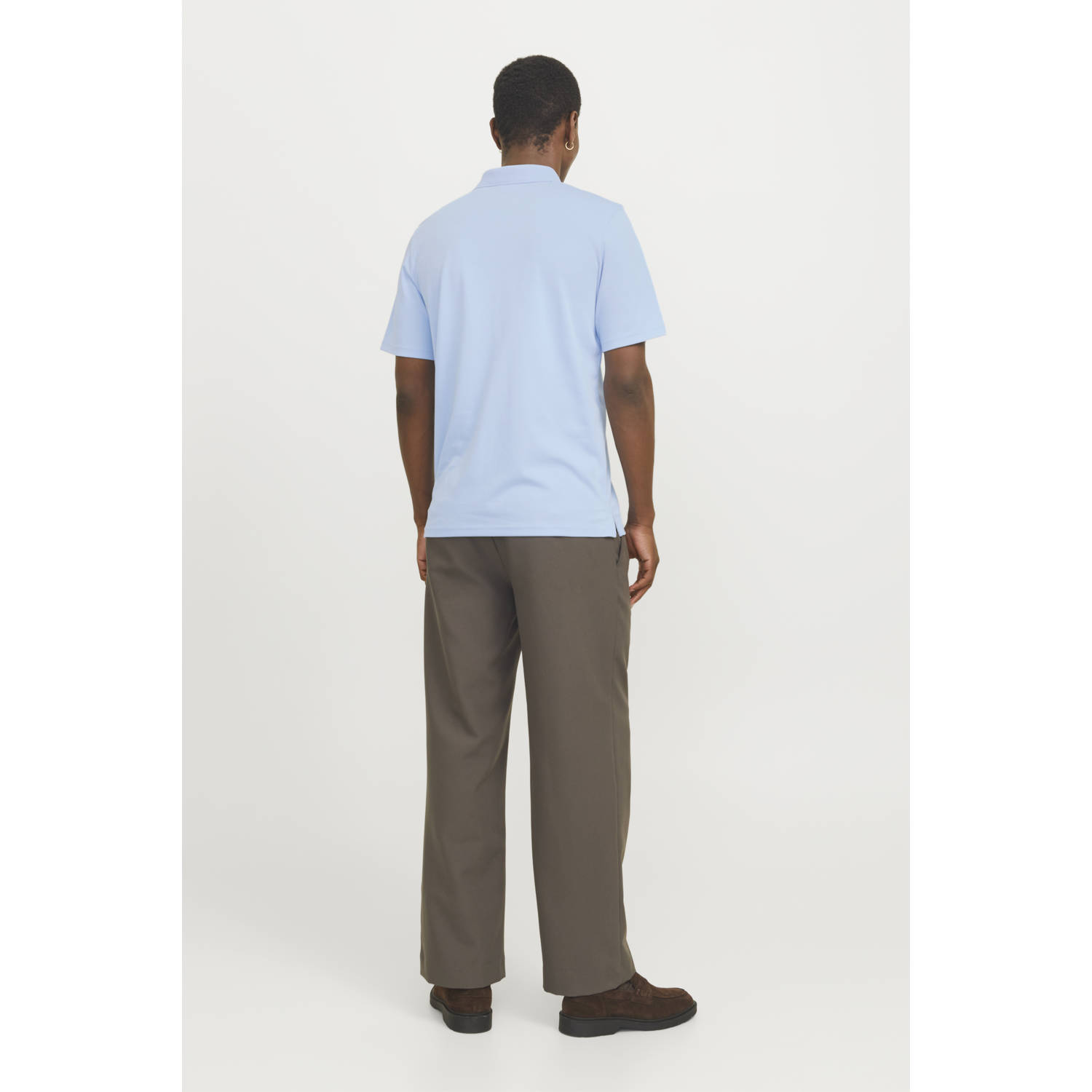 JACK & JONES PREMIUM regular polo lichtblauw
