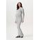 Noppies maternity flared high waist zwangerschaps flared broek grijs fijn gebreid