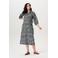 Noppies maternity zwangerschaps midi jurk met panterprint grijs