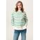 Noppies maternity zwangerschaps gestreepte sweater groen