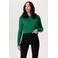 Noppies maternity zwangerschaps cropped trui groen grof gebreid