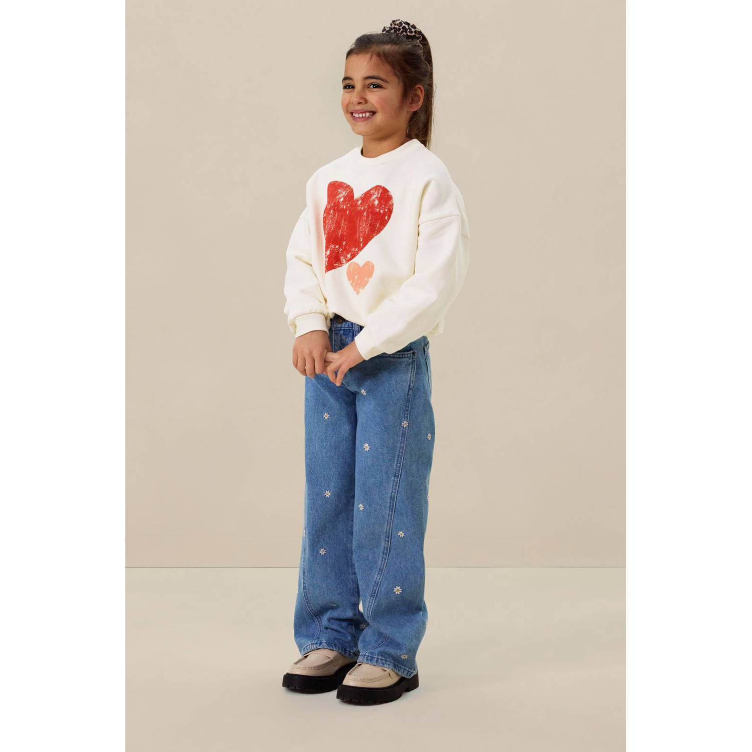 Sissy-Boy wide leg jeans medium blue denim