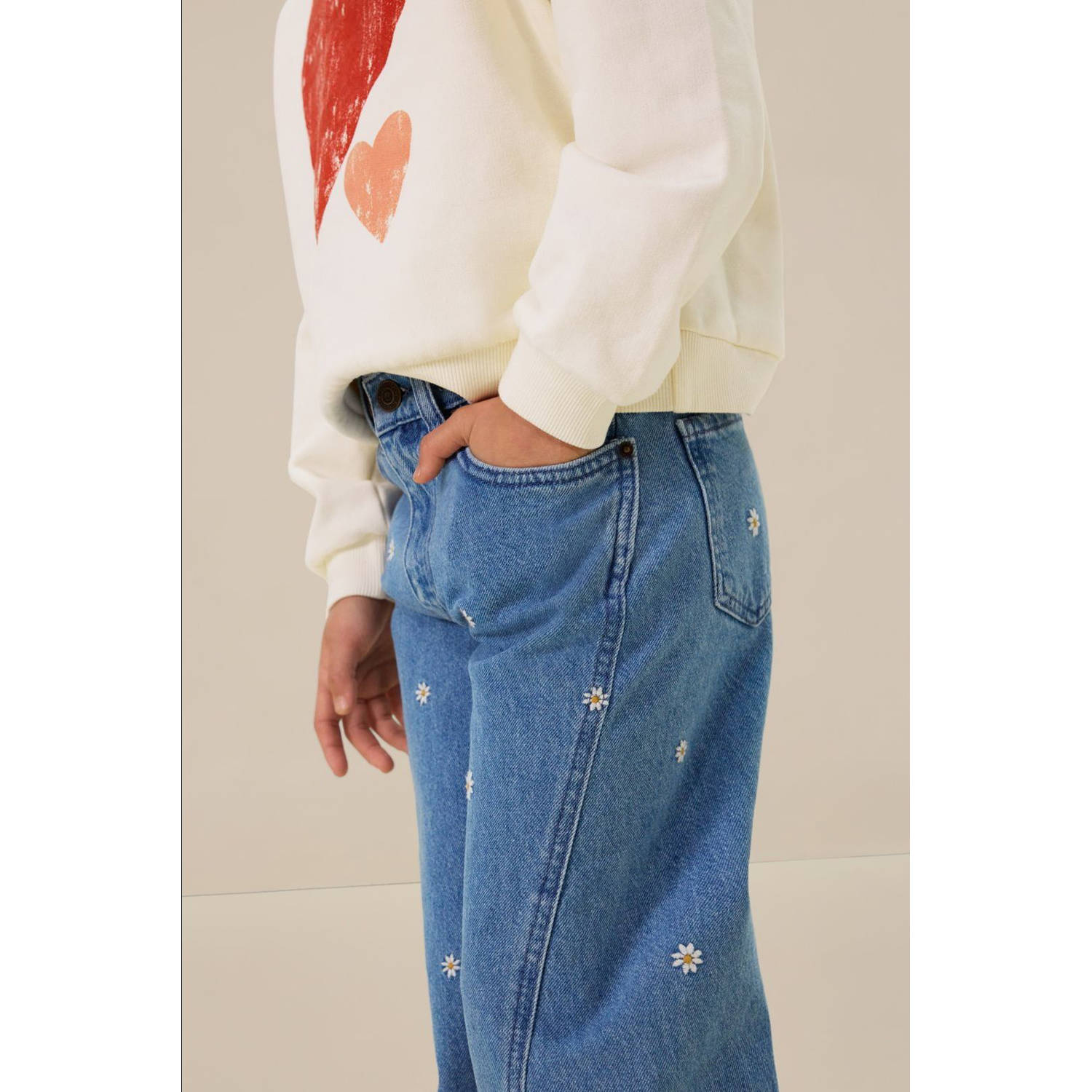 Sissy-Boy wide leg jeans medium blue denim