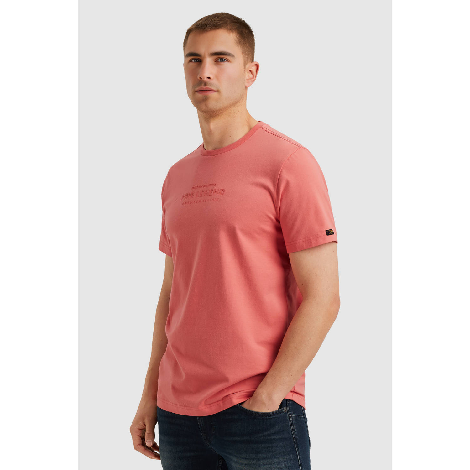 PME Legend regular T-shirt roze
