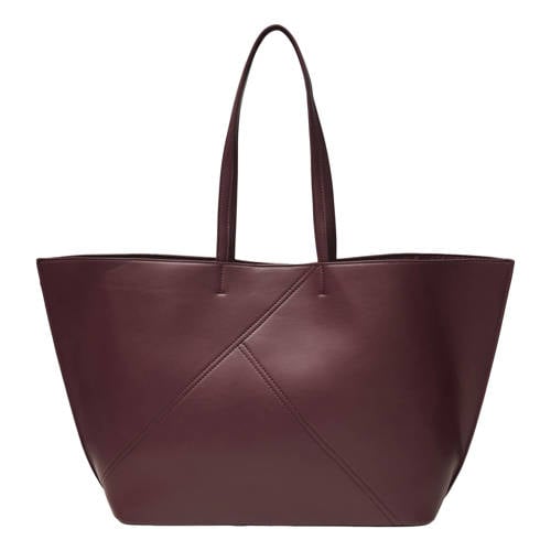 VERO MODA shopper VMALLISON donkerrood afbeelding