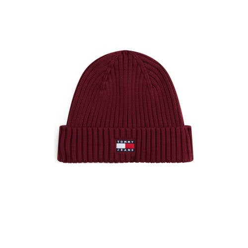Tommy Jeans muts TJM Heritage donkerrood afbeelding