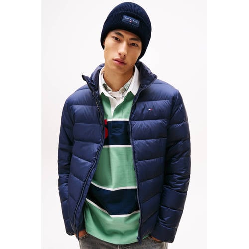 Tommy Jeans muts TJM Linear donkerblauw afbeelding