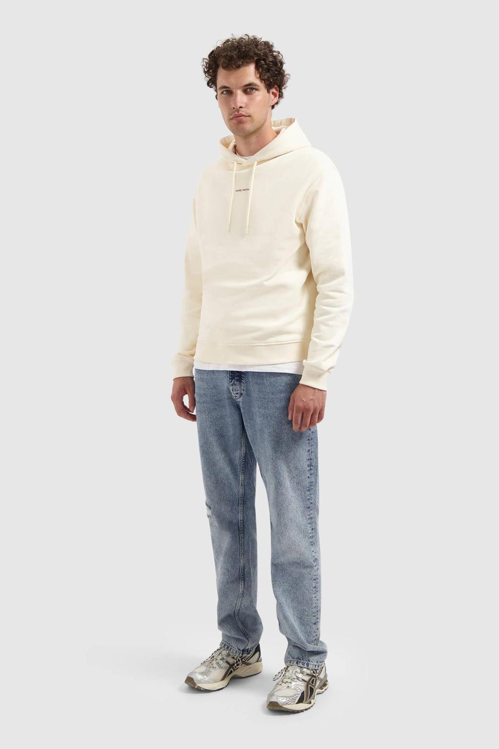 Pure Path hoodie ecru