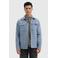 Pure Path overshirt met wol blauw