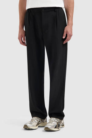 straight casual broek zwart