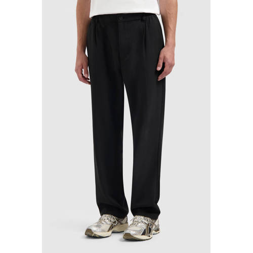Pure Path straight casual broek zwart afbeelding