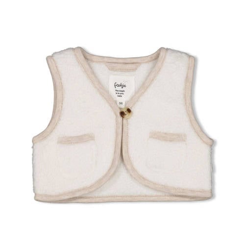 Feetje teddy gilet Dear Autumn ecru afbeelding