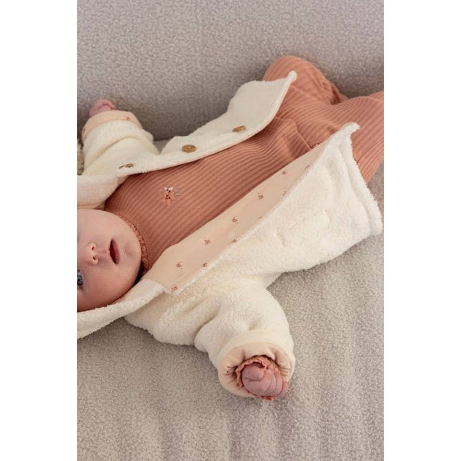 Feetje teddy jas ecru