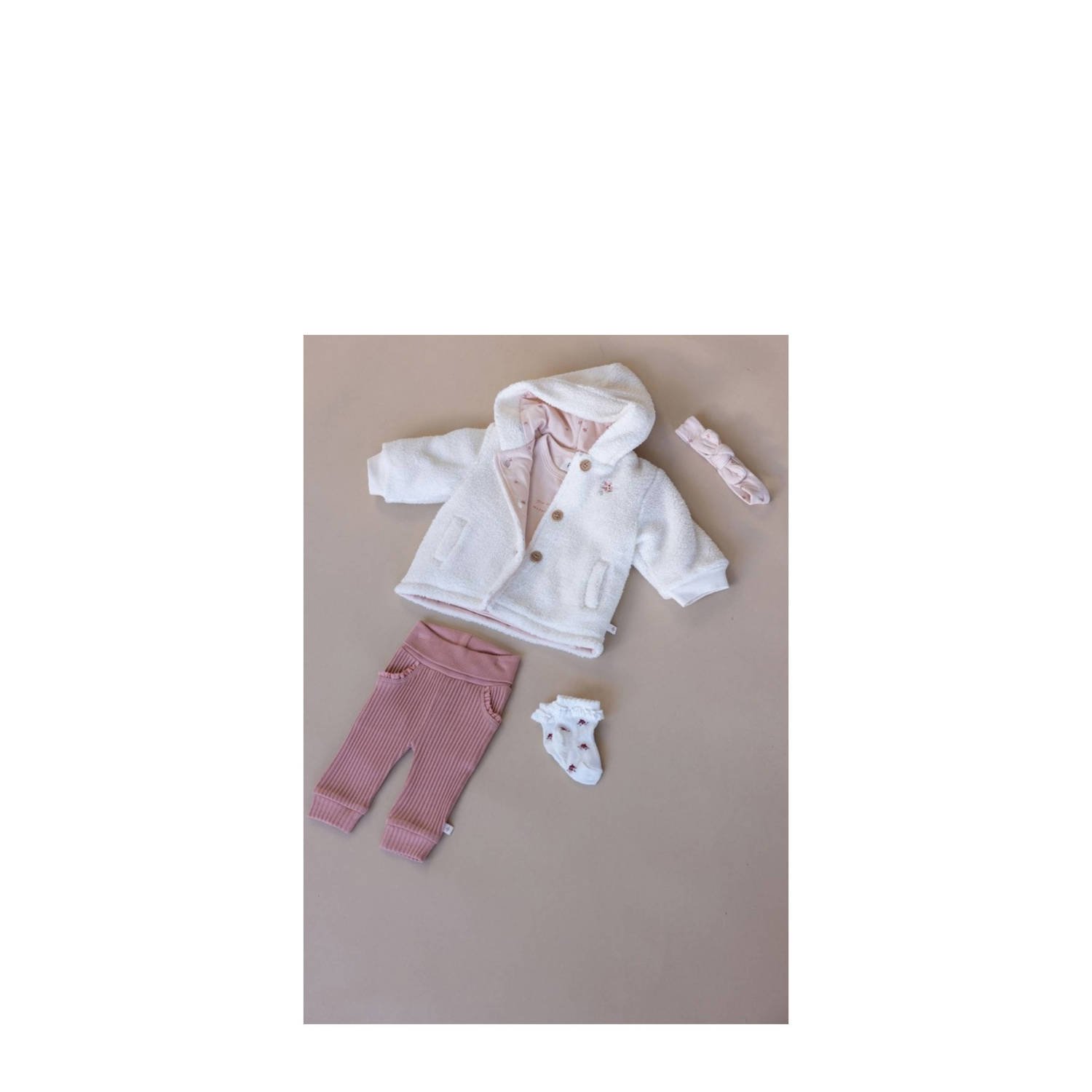 Feetje teddy jas ecru