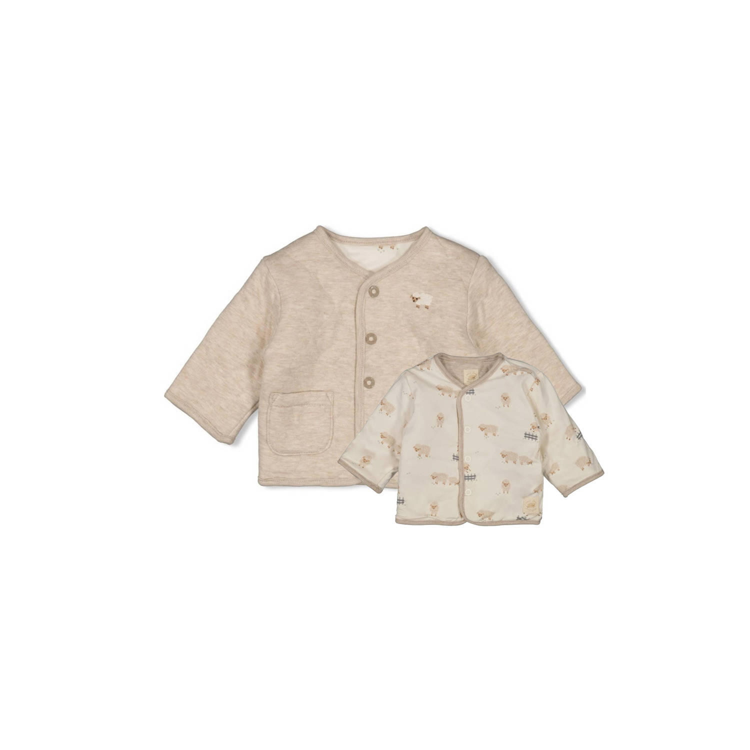 Feetje reversible jas beige