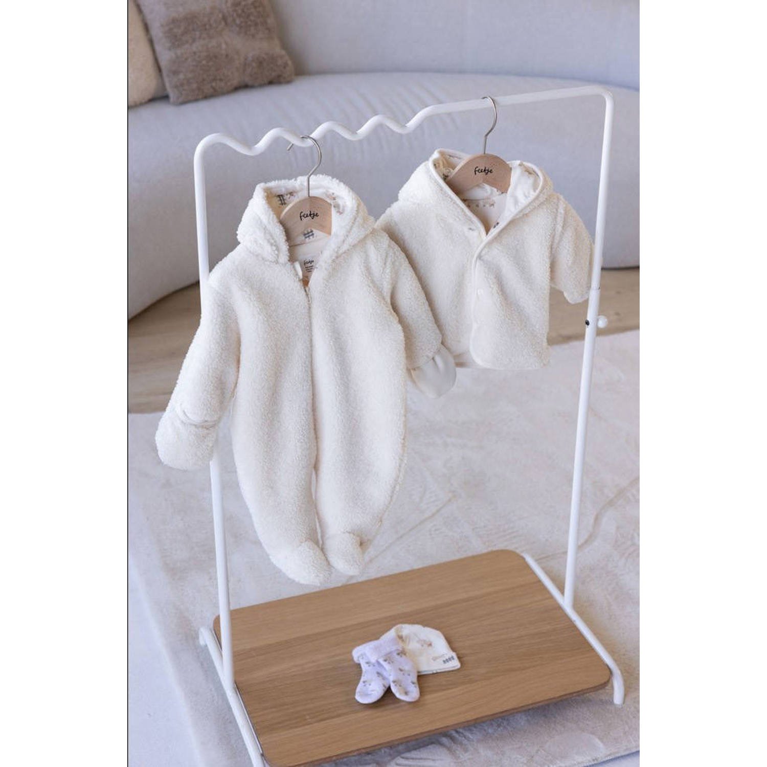 Feetje teddy baby pak Sleepy Sheepy ecru