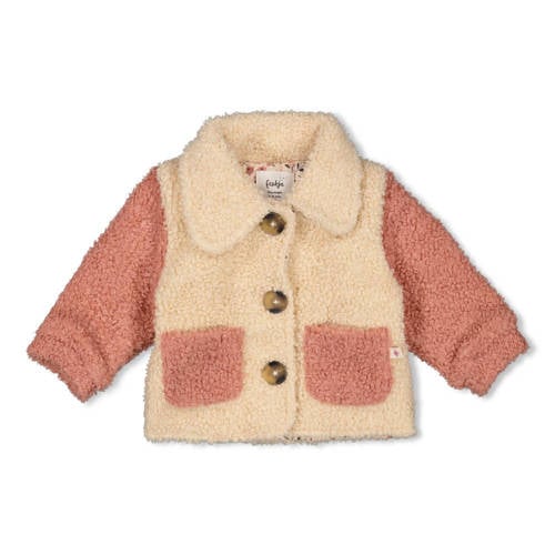 Feetje teddy jas roze afbeelding