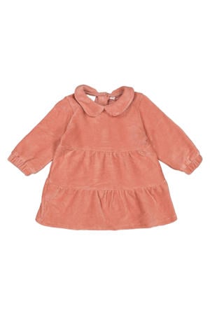 fluwelen korte jurk roze