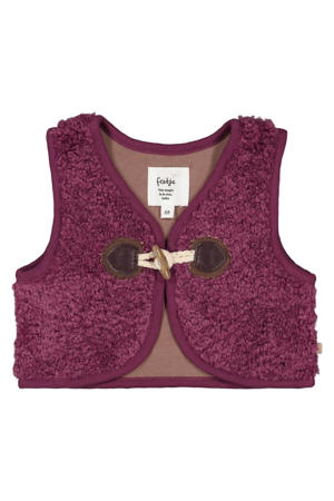 teddy gilet Better Together paars