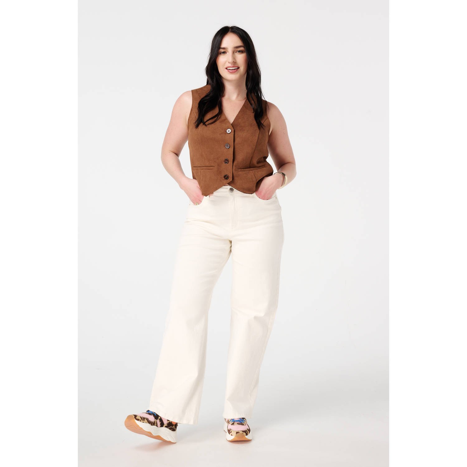 MS Mode gilet cognac