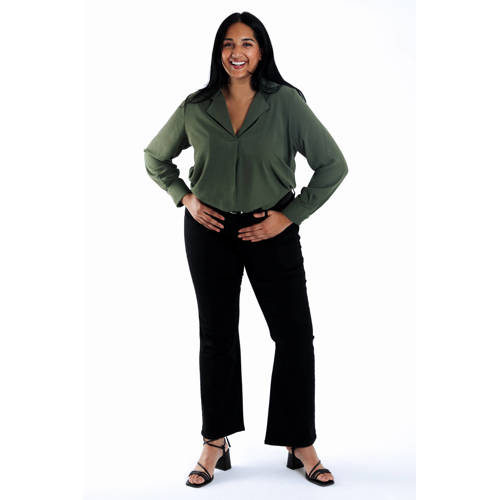 Paprika flared jeans black denim afbeelding
