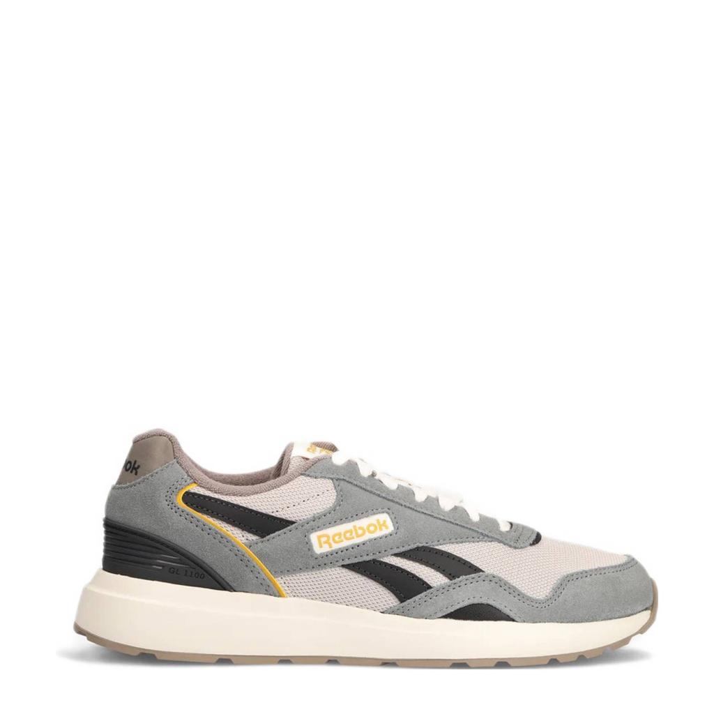 Zwart en ecru heren Reebok GL1100 sneakers grisj van mesh-suède/voering: mesh/voetbed: eva met veters