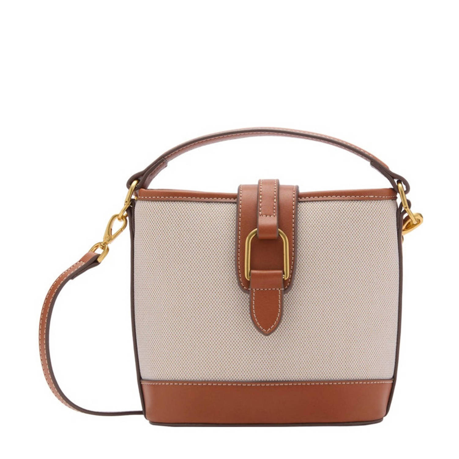 Mango crossbody tas beige bruin