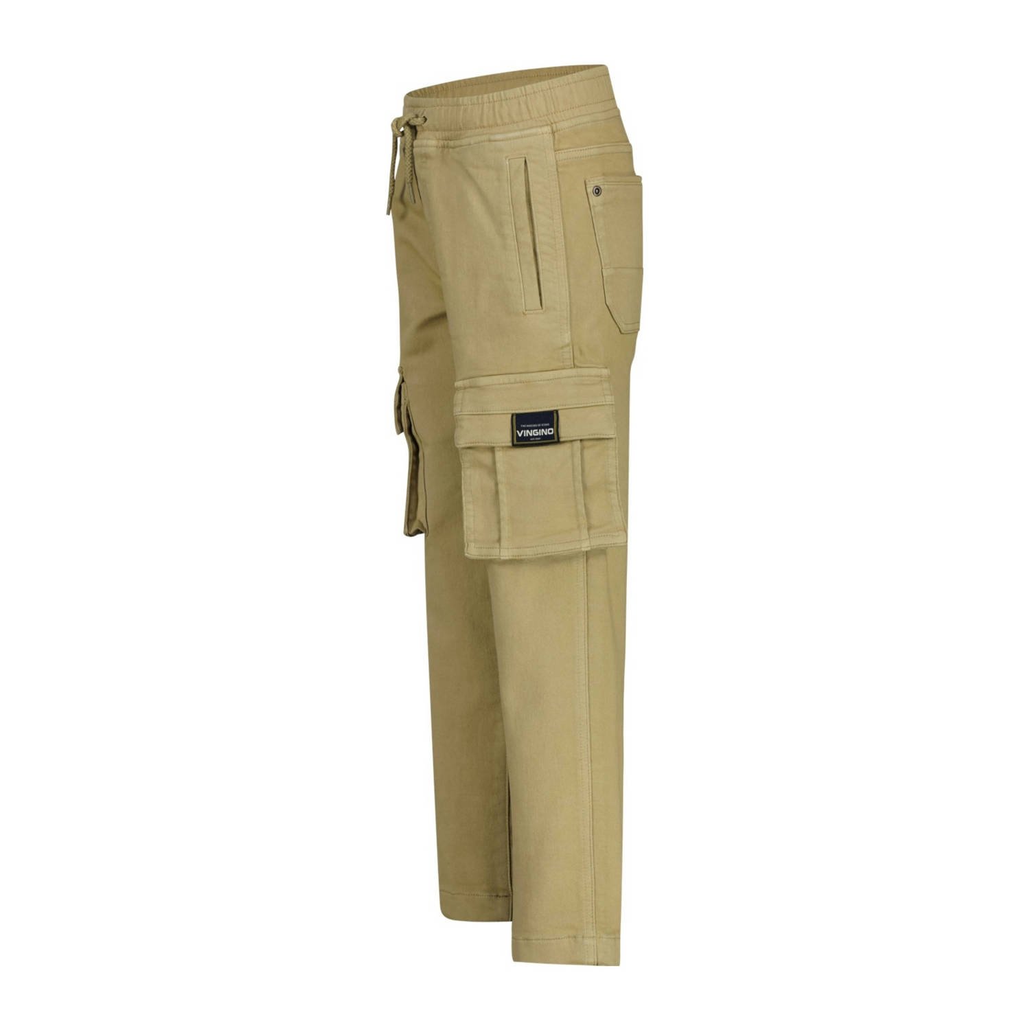 Vingino denim loose casual broek beige