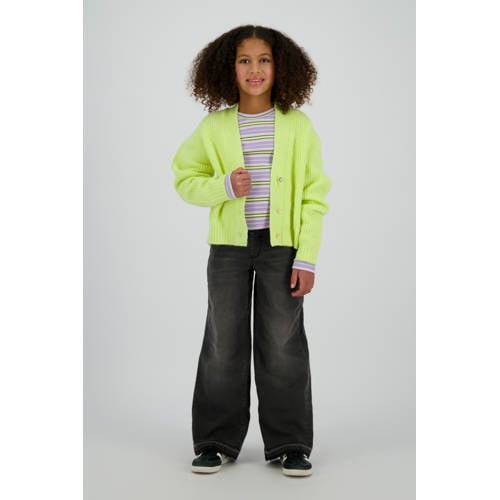 Vingino wide leg jeans black denim afbeelding