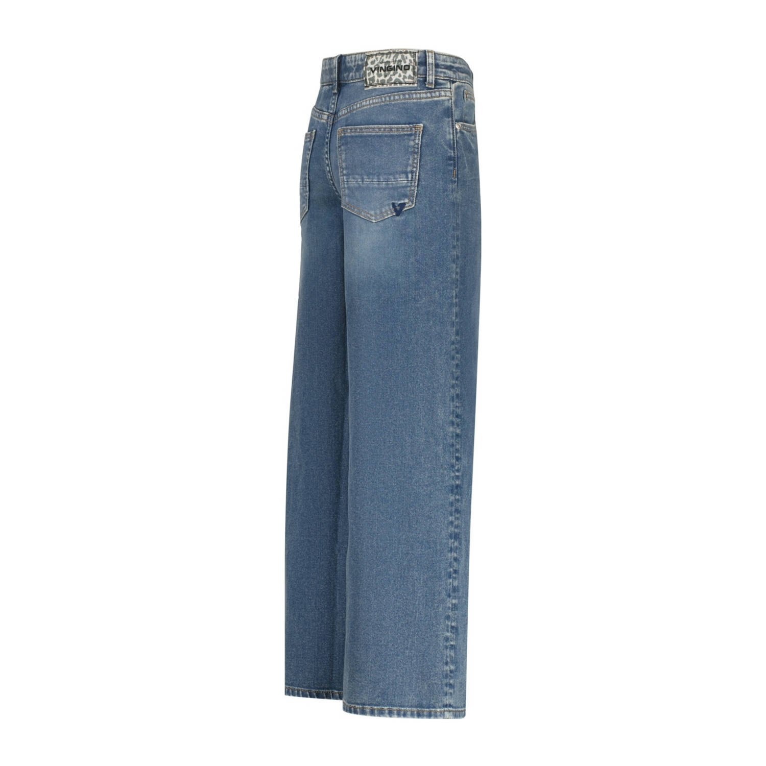 Vingino wide leg jeans medium blue denim
