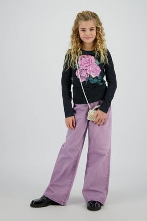 wide leg jeans lila