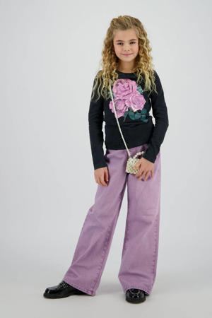 wide leg jeans lila