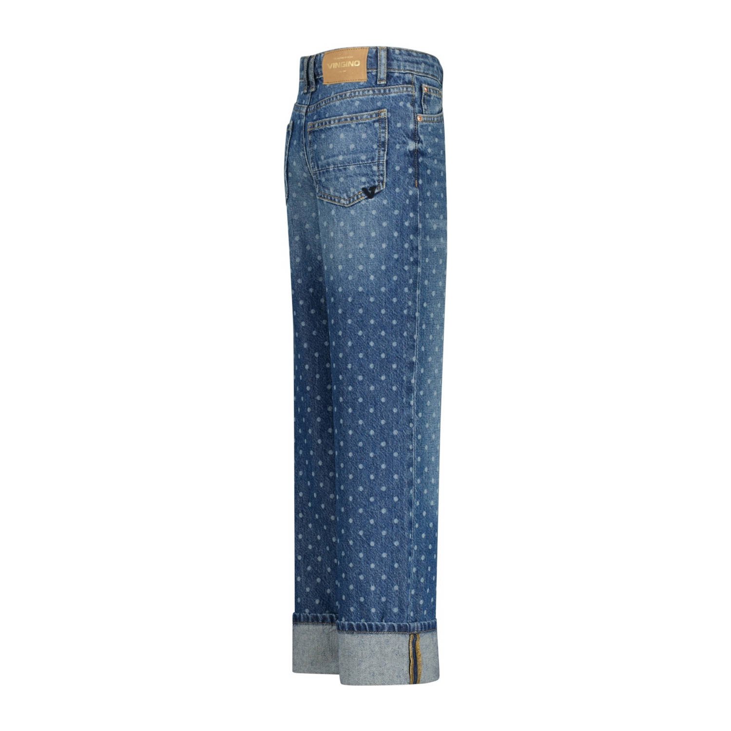 Vingino wide leg jeans medium blue denim