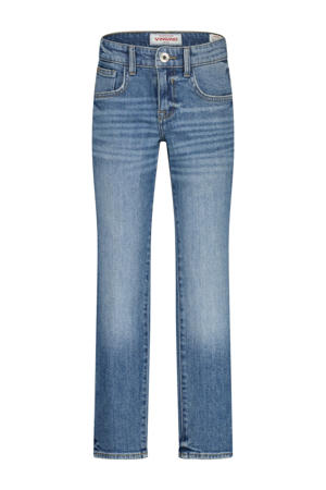 regular waist regular fit jeans medium blue denim