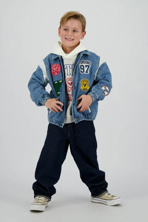 loose fit jeans dark blue denim