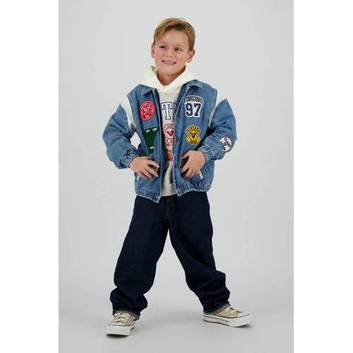 Vingino loose fit jeans dark blue denim afbeelding