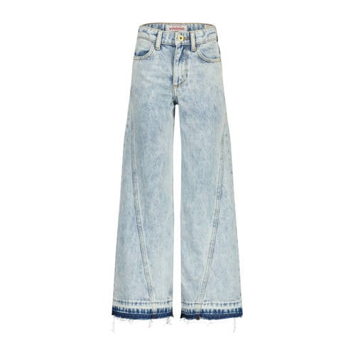 Vingino wide leg jeans light blue denim afbeelding