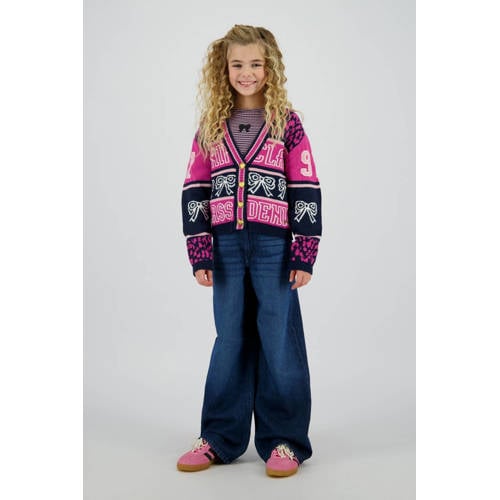 Vingino wide leg jeans dark blue denim afbeelding