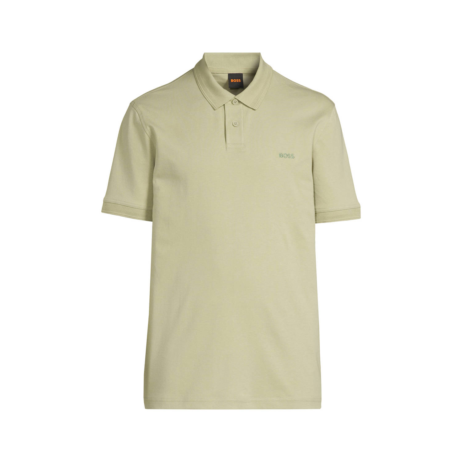 BOSS regular polo lichtgroen