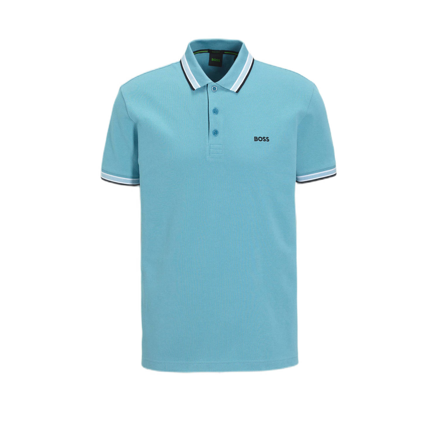BOSS regular polo blauw
