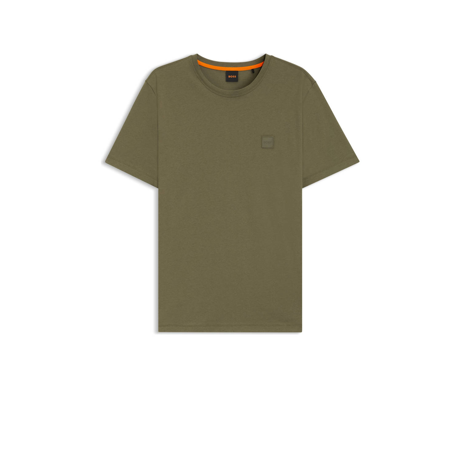 BOSS regular T-shirt TALES olijfgroen