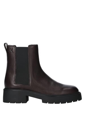 leren chelseaboots bruin