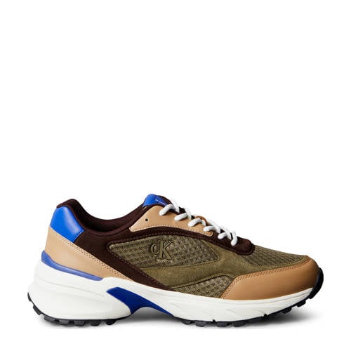 Calvin Klein Hike Runner chunky sneakers bruin/camel/blauw afbeelding