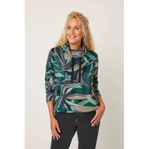 gardeur pullover groen gebreid afbeelding