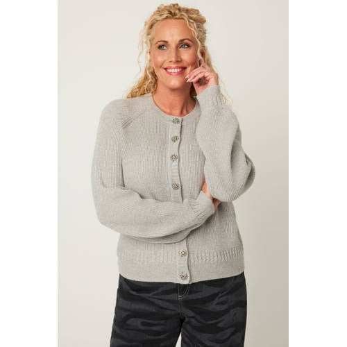 gardeur cardigan grijs gebreid afbeelding