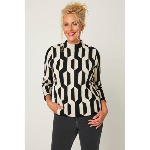 gardeur pullover zwart gebreid afbeelding